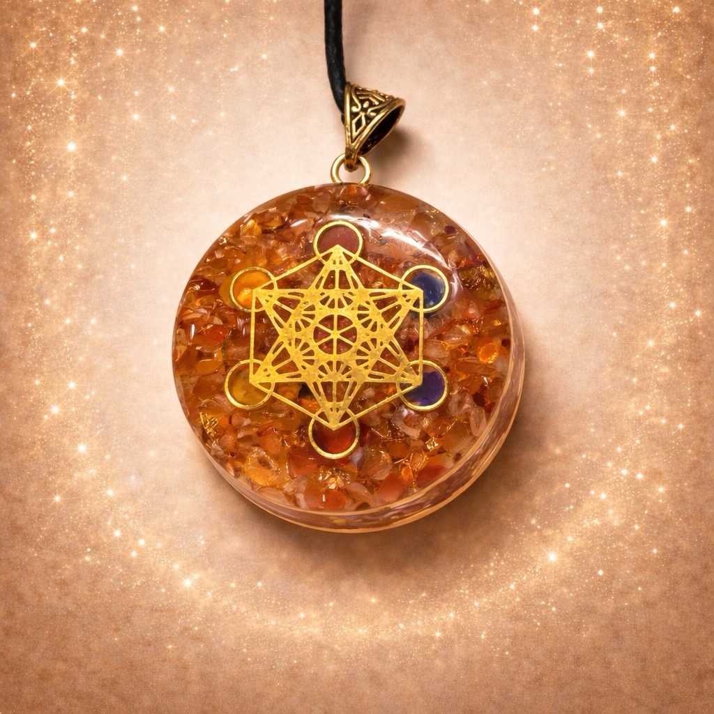 Pendentif Noir Mince Metatron