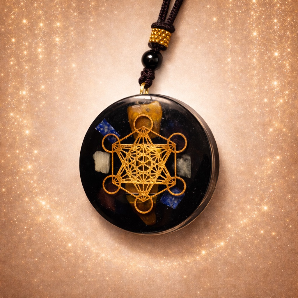 Pendentif Noir Mince Metatron