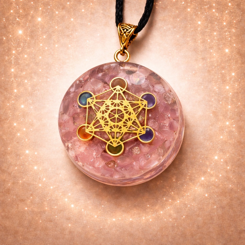Pendentif Bleu Mince Metatron